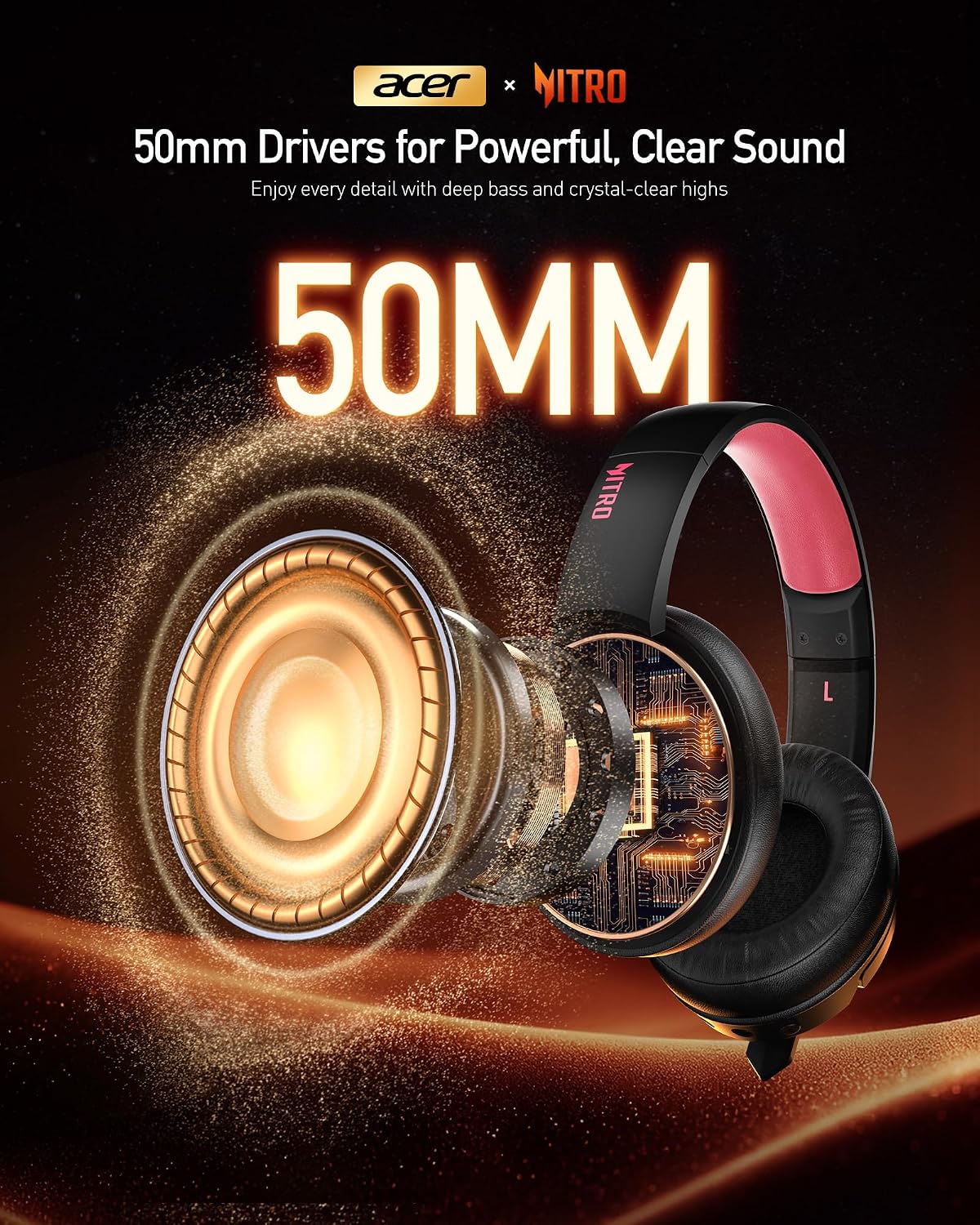 Thumbnail 6 de Acer Wireless Gaming Headset (PS5) with 2.4GHz and Bluetooth 5.3