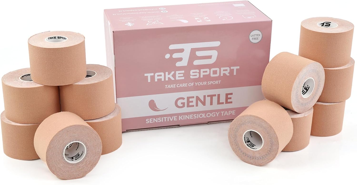 Thumbnail 6 de TS TAKE SPORT Kinesio Gentle Tape – Bande kinésiologique 5 x 5 m (95% coton, 5% élasthanne) pour peaux sensibles