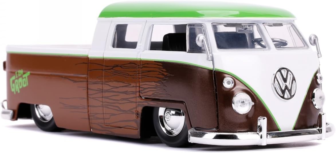 Detalle de Jada 253225013 Marvel 1963 Bus Pickup, metalowy model 1:24 z figurką Groota