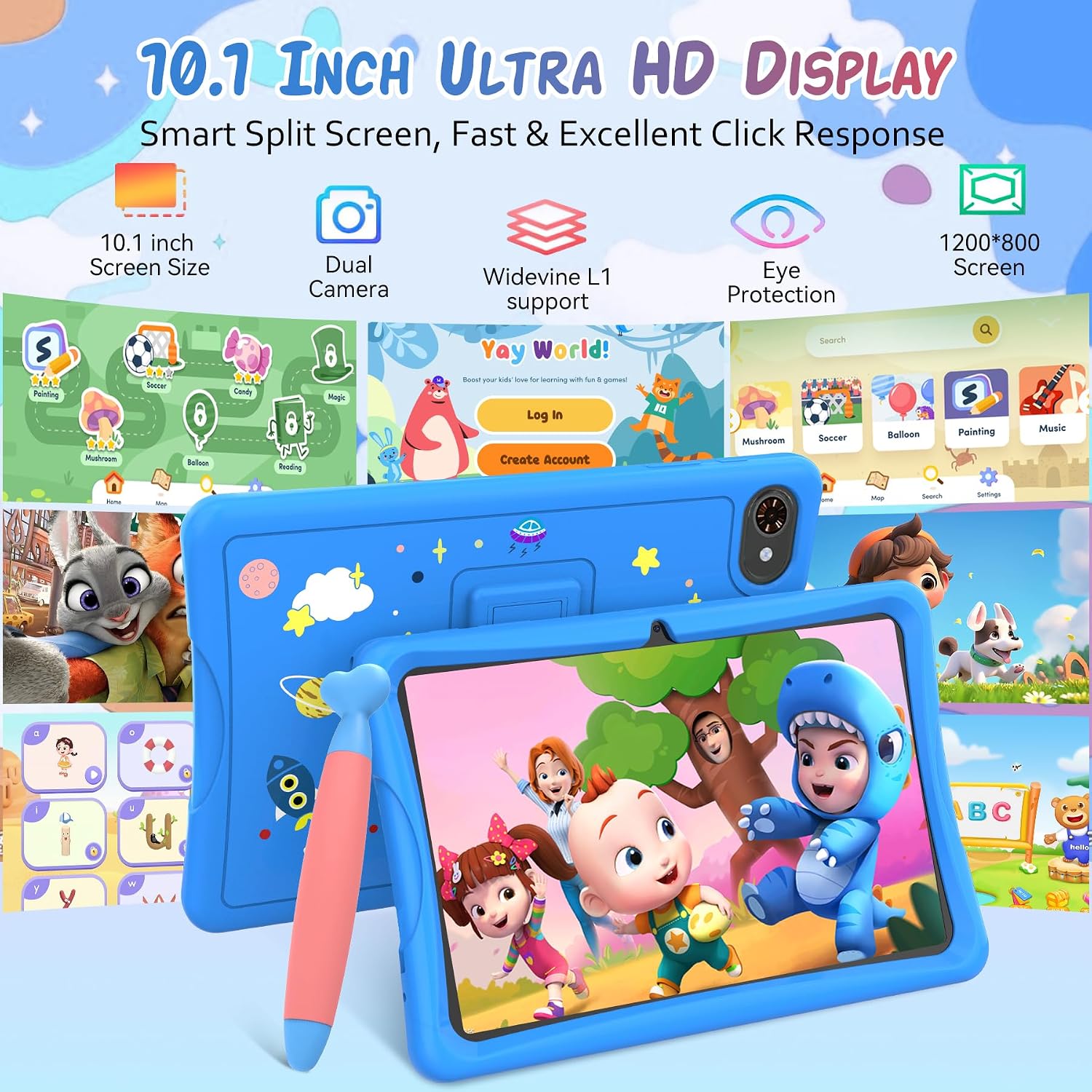Thumbnail 2 de 2026 Upgraded 10-inch Kids Tablet with Android 15, Parental Controls, and 2TB Expandable Storage