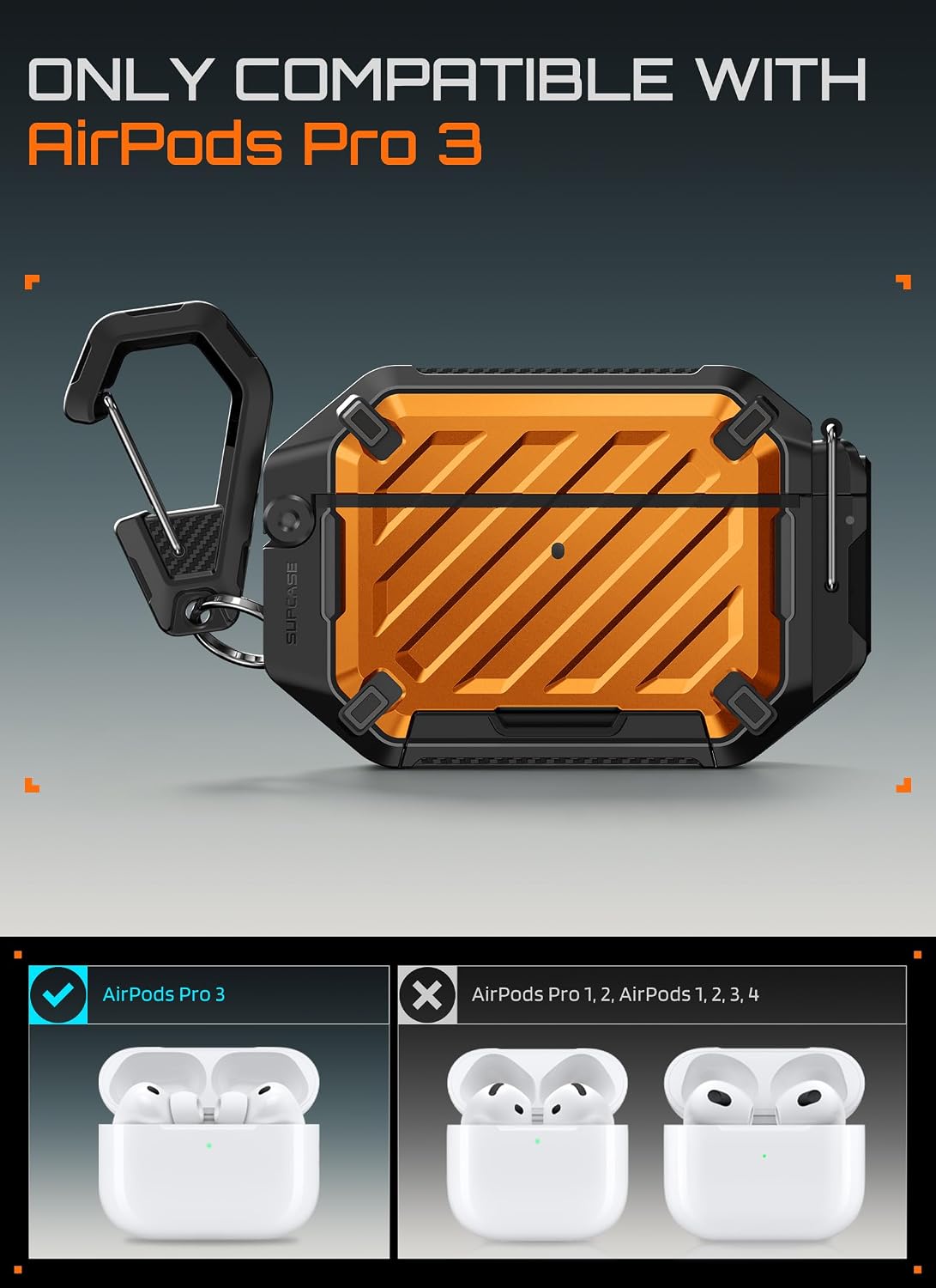 Detalle 2 de SUPCASE AirPods Pro 3 Case Coral
