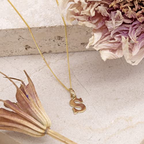 Detalle 2 de CARISSIMA Colgante Inicial S Oro Amarillo 9K 41cm
