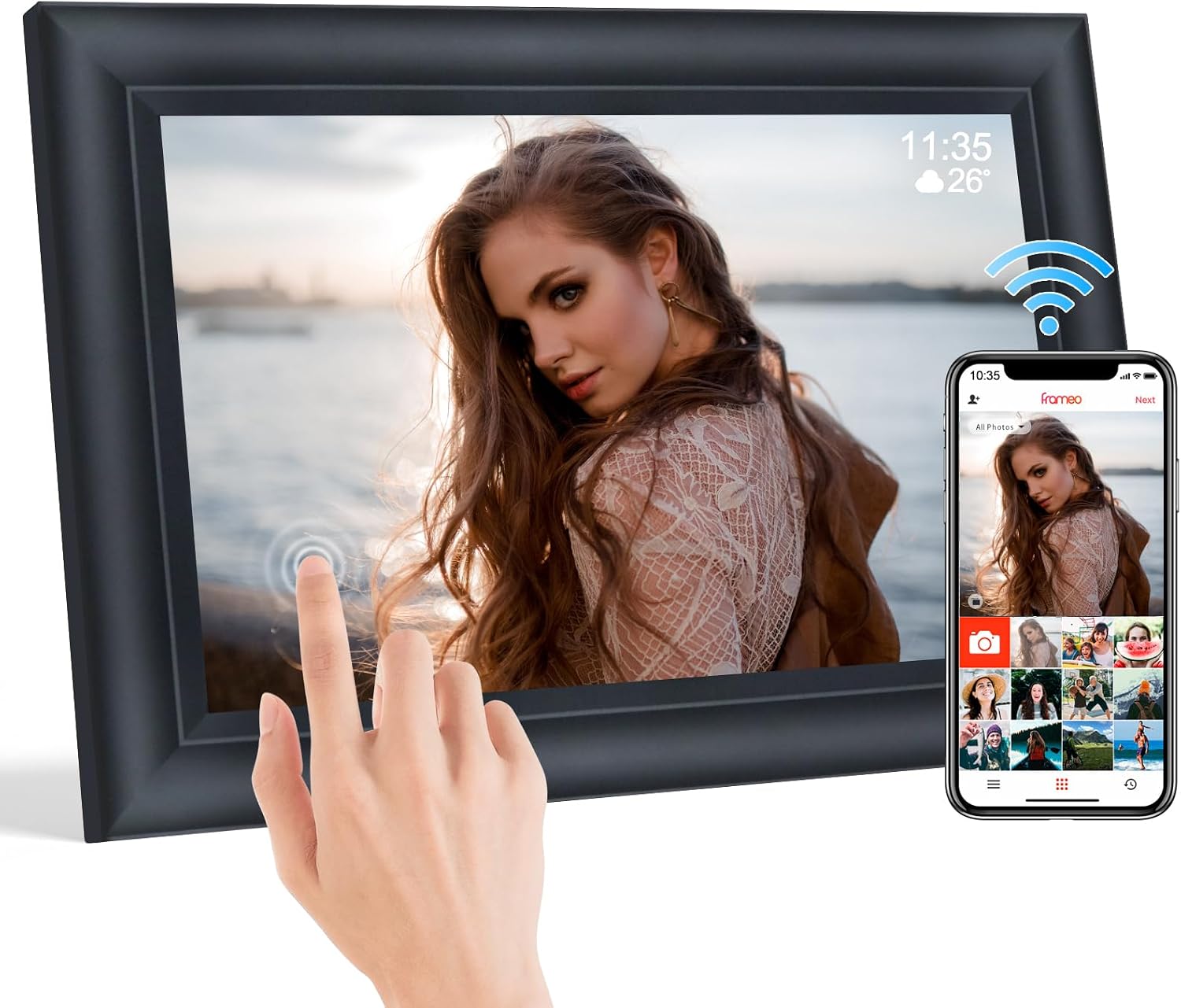 TSITSC 10,1 Zoll WiFi Digitaler Bilderrahmen