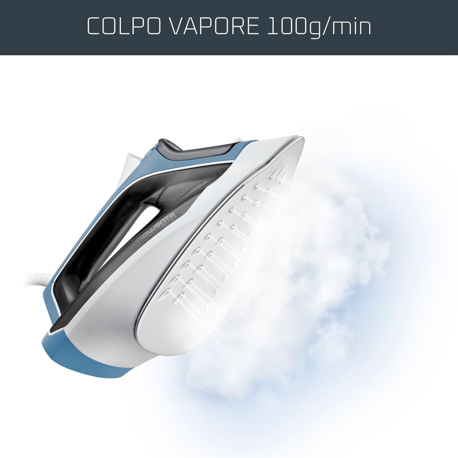 Detalle de Rowenta DX1531 Effective 2 Ferro da Stiro a Vapore: potenza 2200 W e anticalcare integrato