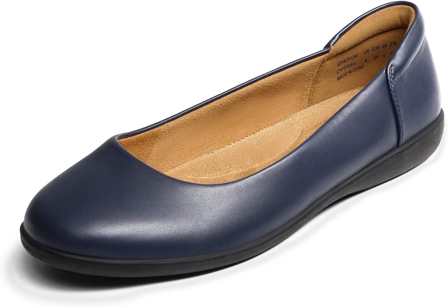 Detalle de DREAM PAIRS Damen Flats mit gepolsterter Schaumsohle – rutschfeste TPR-Sohle & weiches Innenfutter