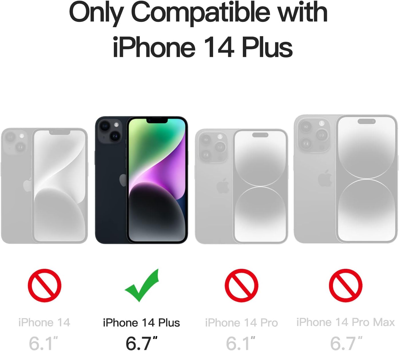 Thumbnail 1 de JETech Magnetic Case for iPhone 14 Plus 6.7-inch