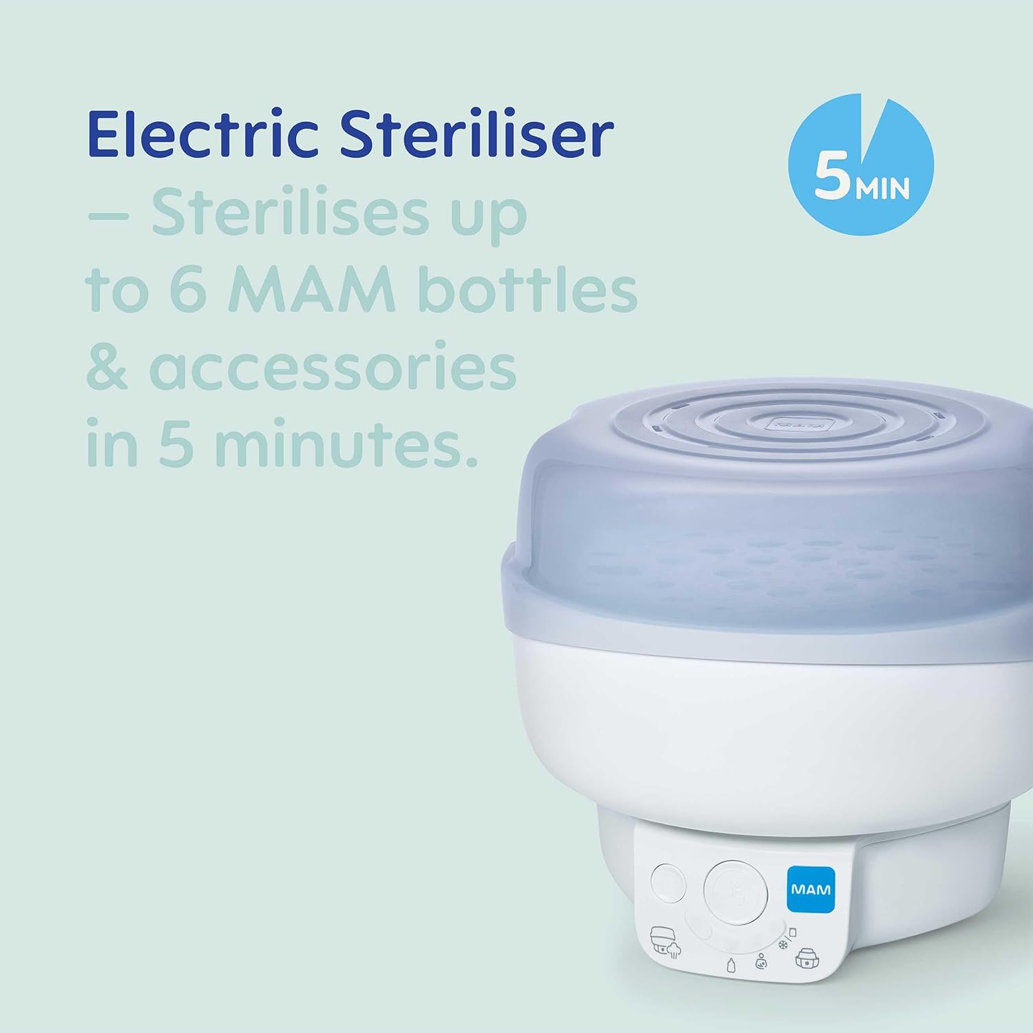 Thumbnail 2 de MAM Electric Steriliser & Express Bottle Warmer with 6 Functions