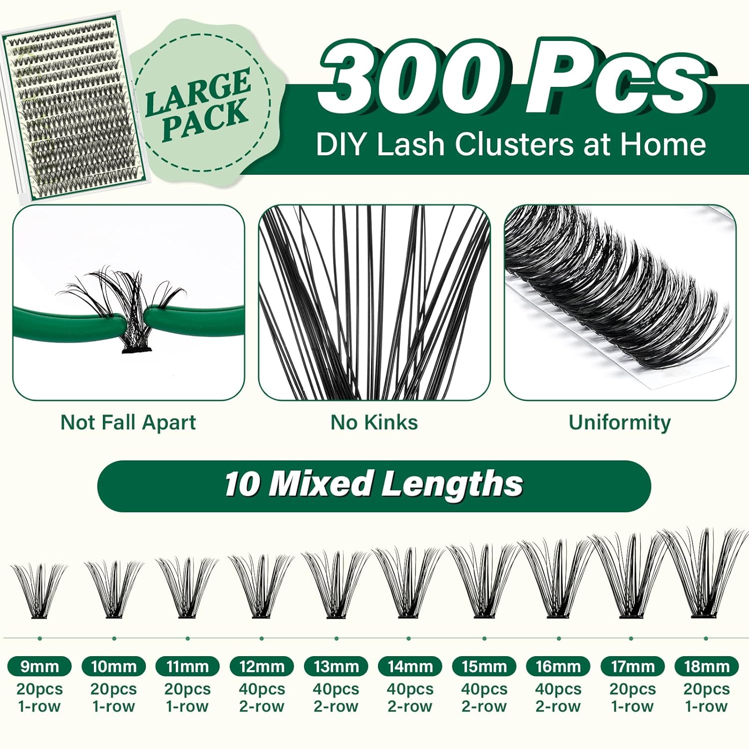 Thumbnail 3 de KEYYOU Lash Extension Kit 300pcs DIY