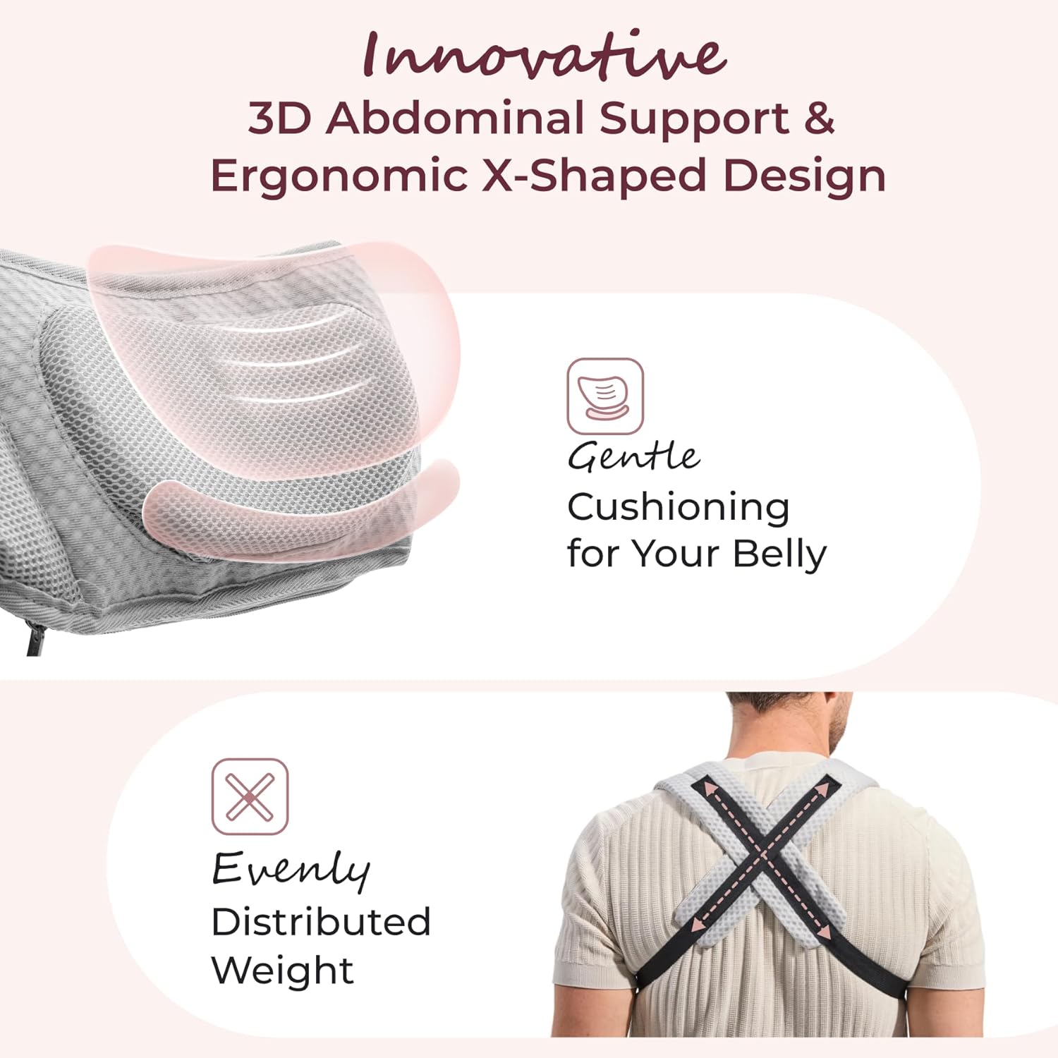 Thumbnail 5 de momcozy Baby Carrier with Hip Seat (2-in-1, forward-facing) up to 20kg, AirMesh Grey