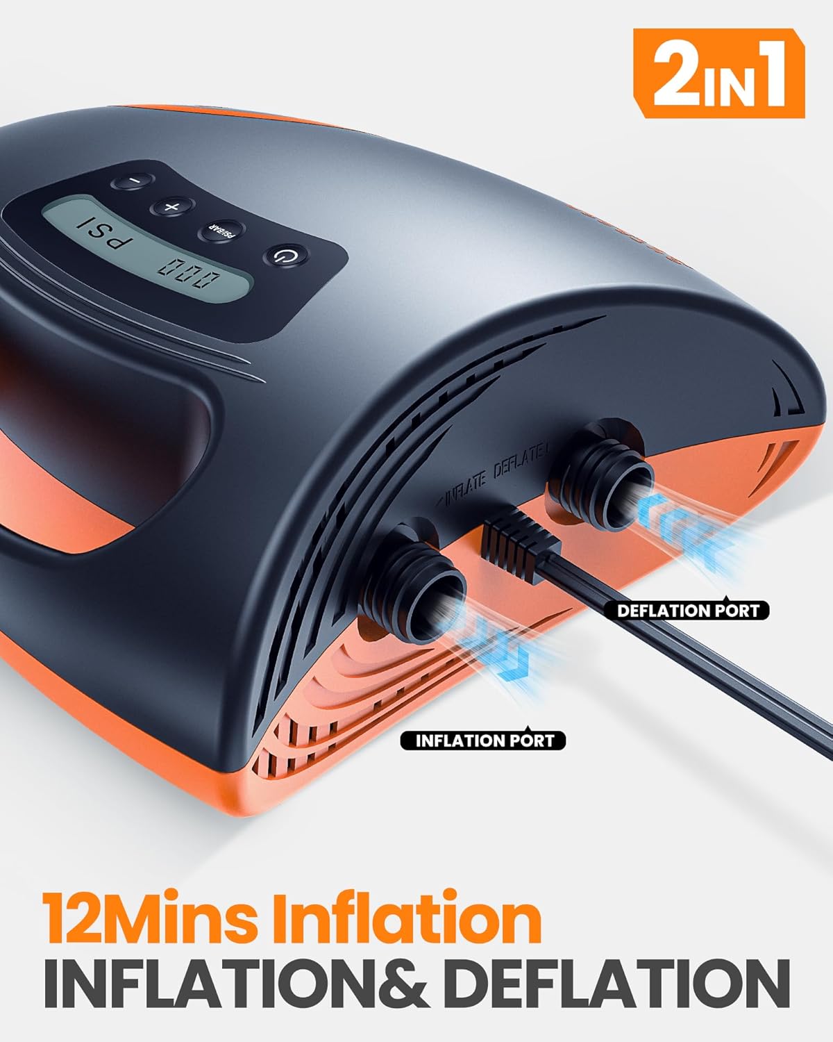 Thumbnail 4 de OutdoorMaster Shark 20PSI High Pressure SUP Pump: Intelligent Dual Stage Inflation