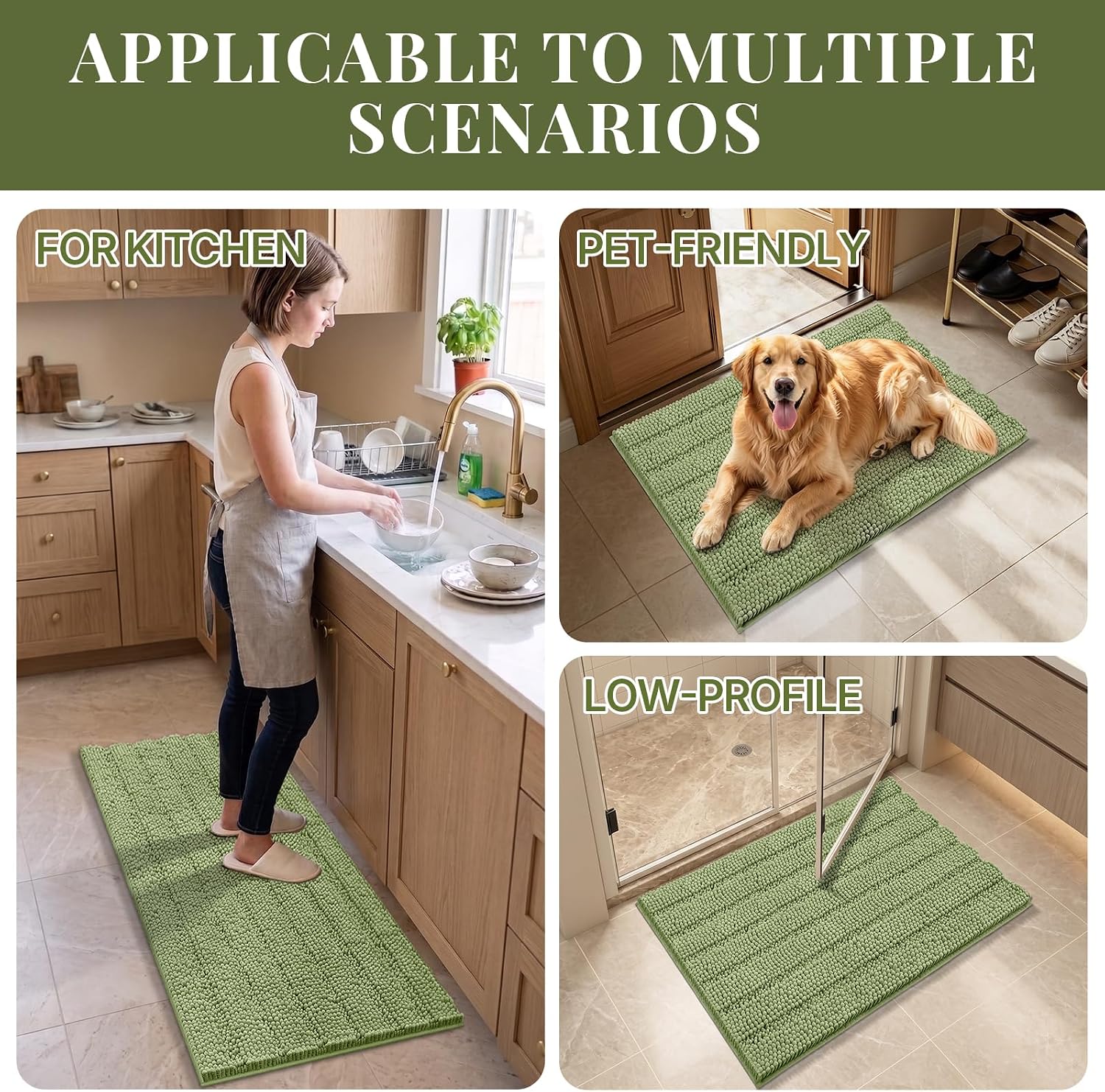 Thumbnail 6 de Bcoimo Chenille Bath Rug, 36x24