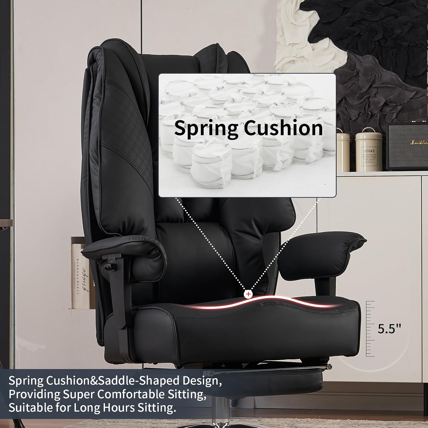 Thumbnail 4 de EXCEBET Ergonomic High‑Back Office Chair 400 lbs