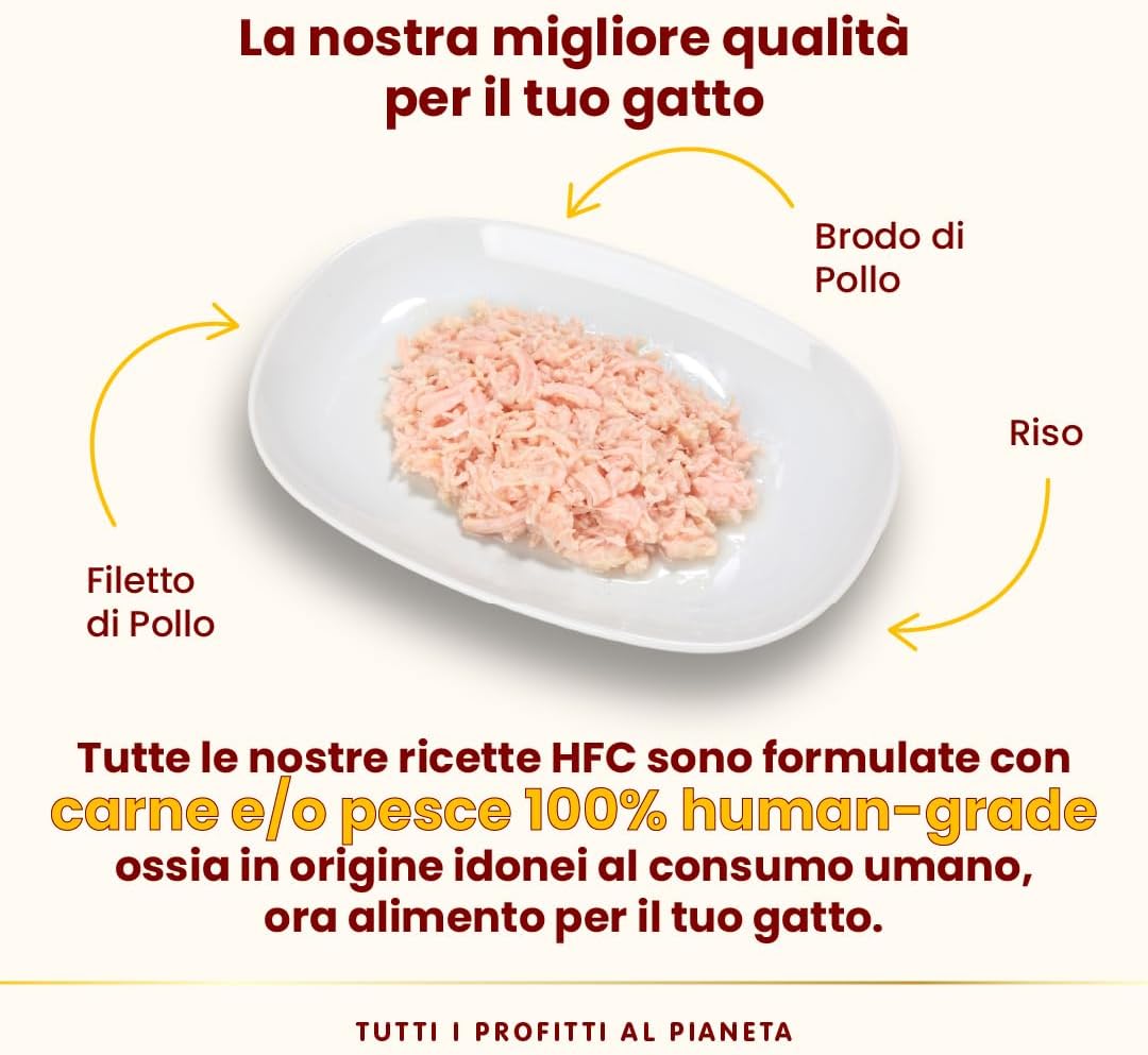 Thumbnail 2 de Almo Nature HFC Natural Filetto di Pollo Human Grade, alimento umido monoproteico per gatti (70 g, confezione da 24)