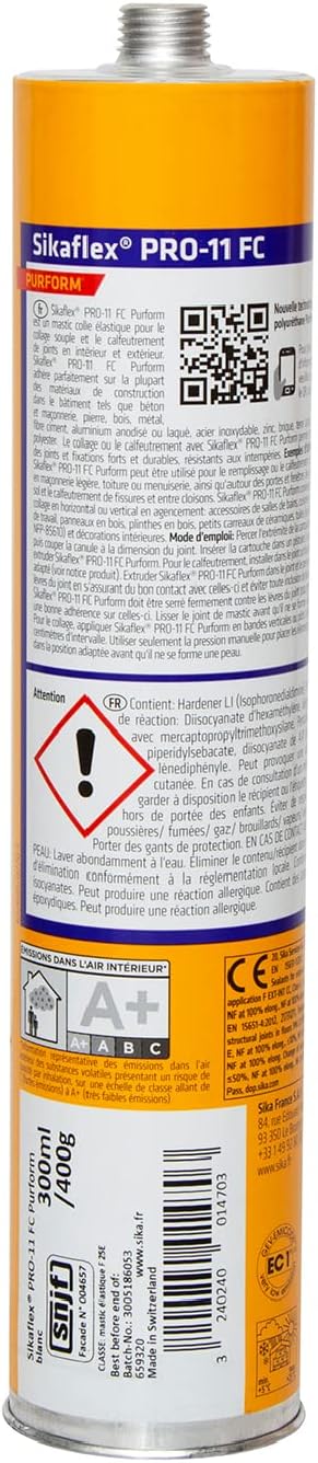 Thumbnail 1 de Sika Sikaflex PRO 11 FC Purform Beige – Mastic PU tout en 1, 300 ml