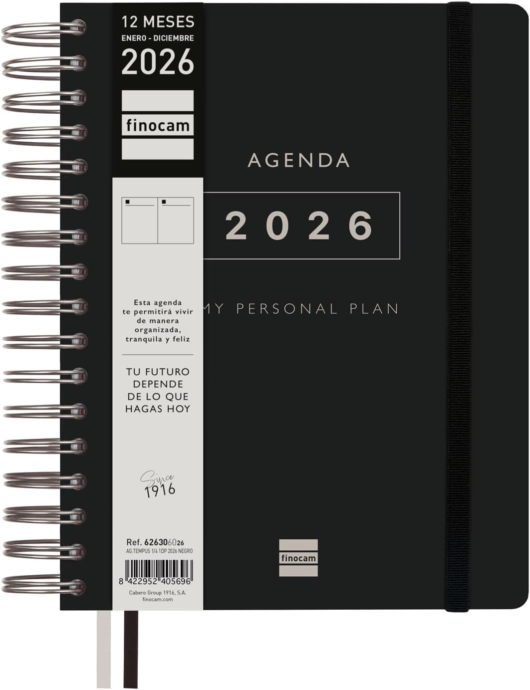 Detalle 2 de Finocam Agenda 2026 1 Día Página 12 meses 📘