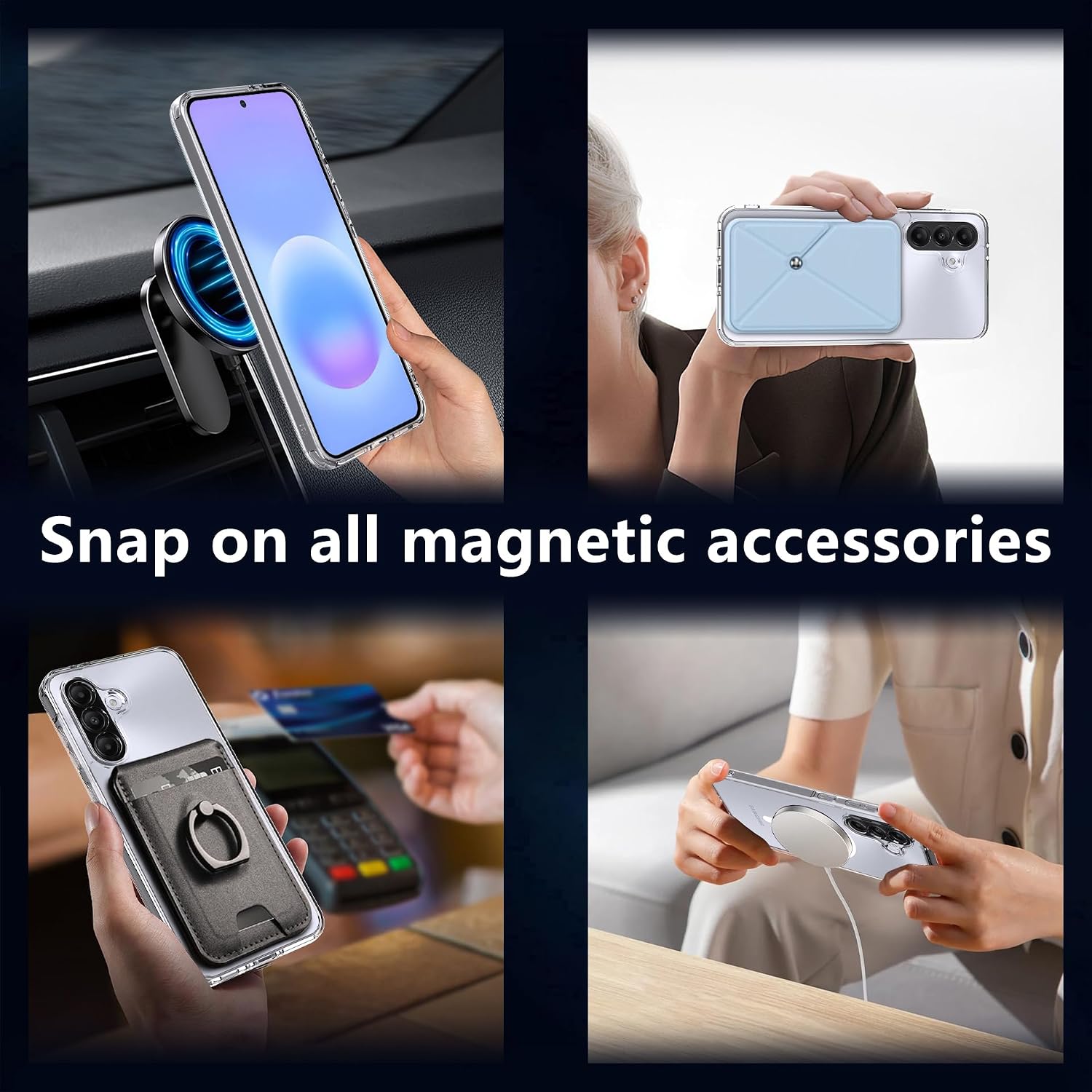 Thumbnail 6 de Anoowkoa Cover Magnetica per Samsung Galaxy A57 5G con 2 Vetri Temperati – Custodia in TPU/PC, MagSafe e Protezione Completa