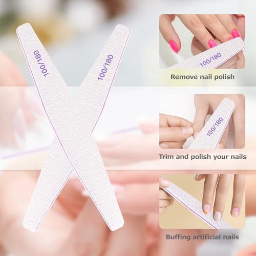 Thumbnail 6 de 40 pièces lime à ongles professionnel 180/240 gril