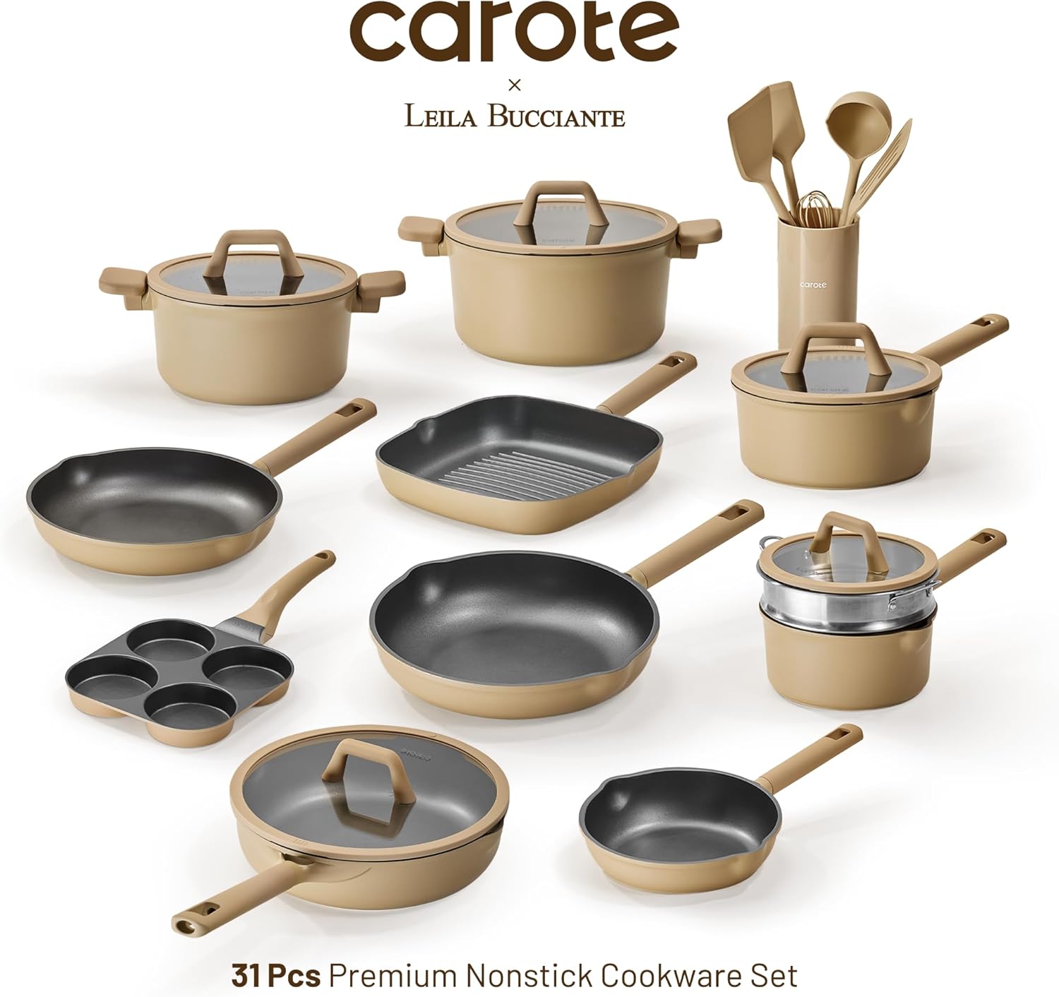 Thumbnail 4 de CAROTE 31-Piece Nonstick Cookware Set