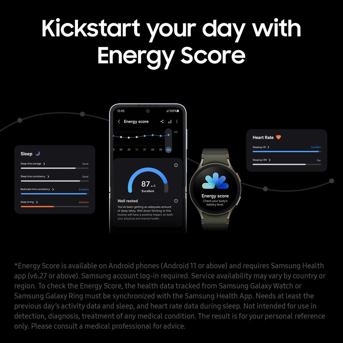 Thumbnail 2 de Samsung Galaxy Watch7 Khaki with Galaxy AI (44mm, LTE) with 3 Year Extended Warranty