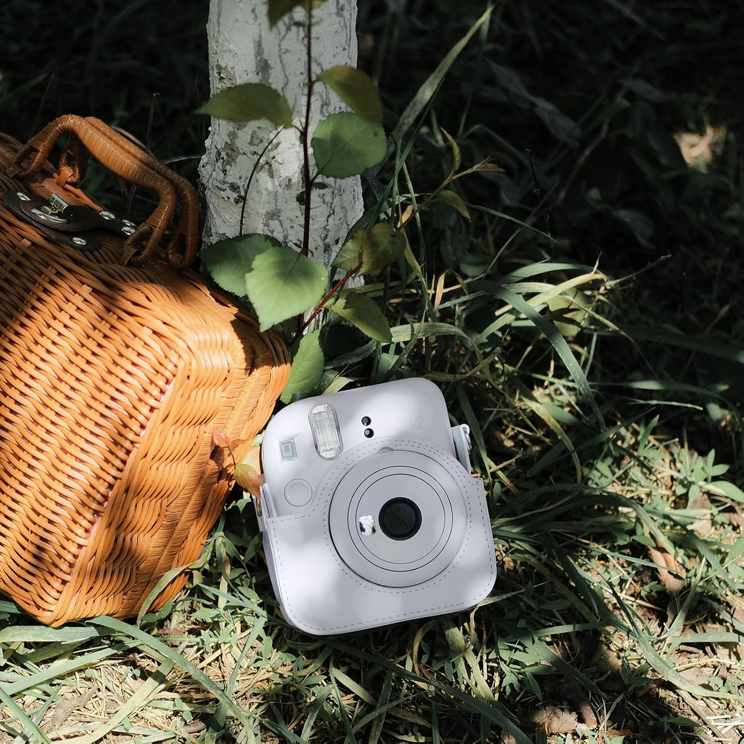 Thumbnail 6 de Rieibi Camera Case for Fuji Instax Mini 12 (White) – Crafted Fit with Front Panel, Strap and Back Pocket