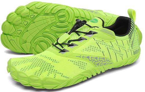 Detalle de SAGUARO Scarpe Barefoot Minimaliste Uomo/Donna – Multisport, Verde Chartreuse, 36 EU