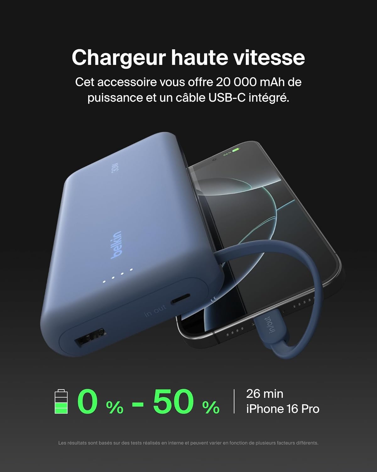 Thumbnail 1 de Belkin Batterie externe 20 000 mAh