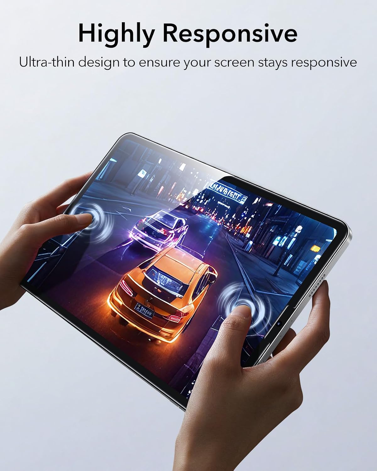 Detalle 2 de ESR 2-Pack Tempered Glass Screen Protector for iPad Pro 12.9-inch (2022/2021/2020/2018)