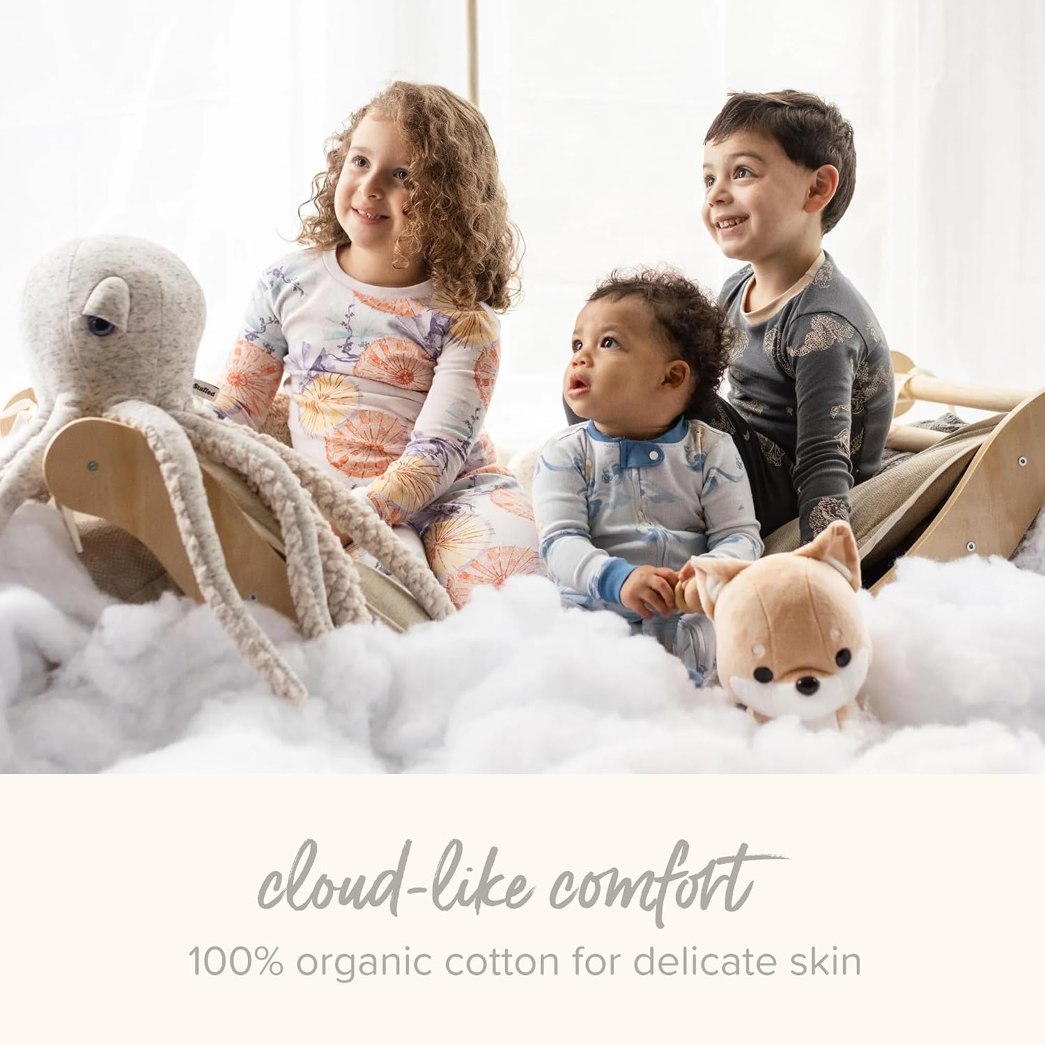 Thumbnail 5 de Burt's Bees Baby Girls' Organic Cotton Sleep and Play Footed Pajamas