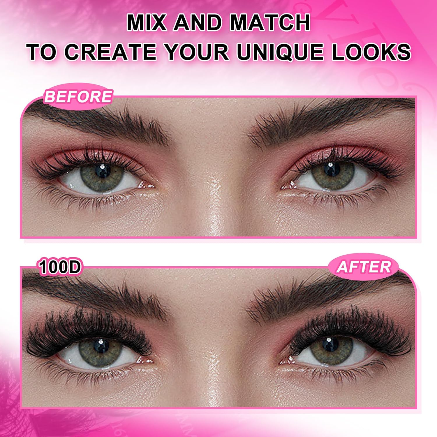 Thumbnail 3 de MilyBest 100D Fluff Lash Clusters Kit, 10–18 mm D-Curl with Bond & Seal