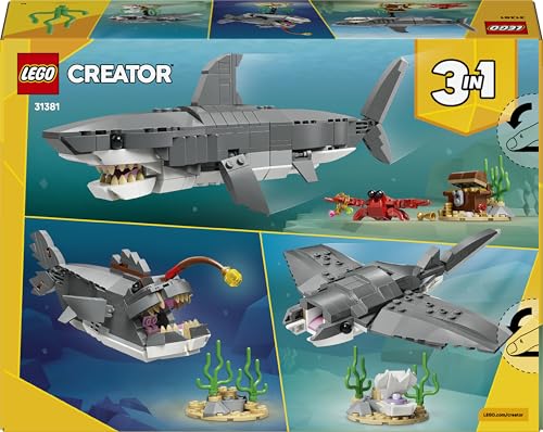 Thumbnail 8 de LEGO Creator 3in1 Fierce Shark with a Treasure Chest (31381)