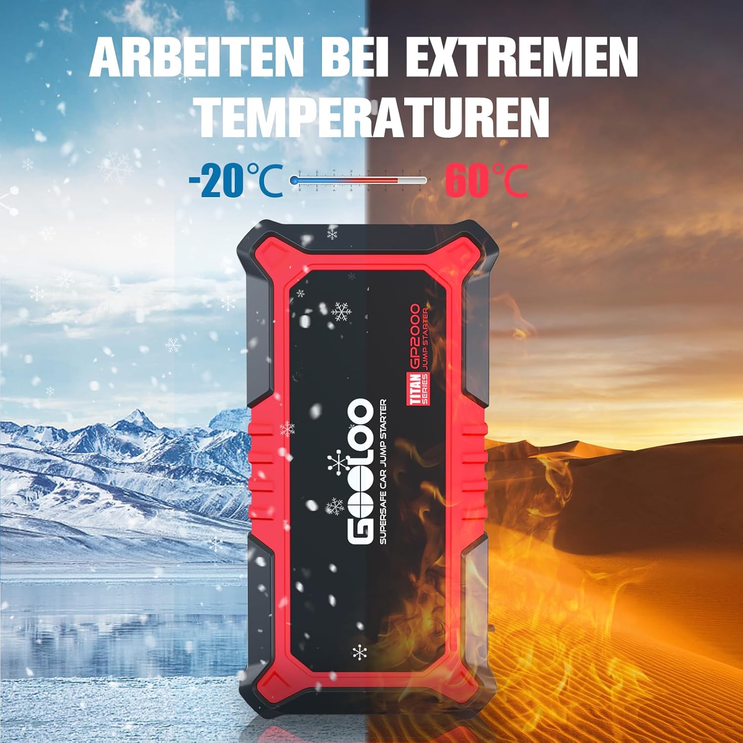 Thumbnail 5 de GOOLOO GP2000 2000A Starthilfe Powerbank für Pkw