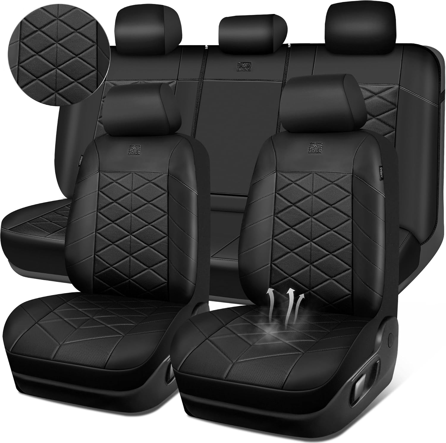 Detalle de Car Pass Nappa leather waterproof seat covers
