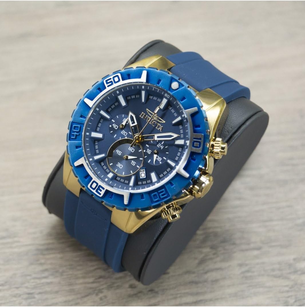 Thumbnail 5 de Invicta Aviator Montre Homme — Mouvement Quartz, Acier Inoxydable 49 mm, Cadran Bleu