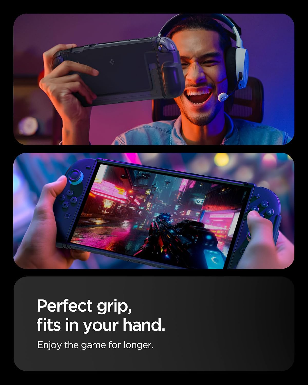 Thumbnail 4 de Spigen Dual Grip : coque compatible Nintendo Switch 2 2025, étui noir ultra-léger