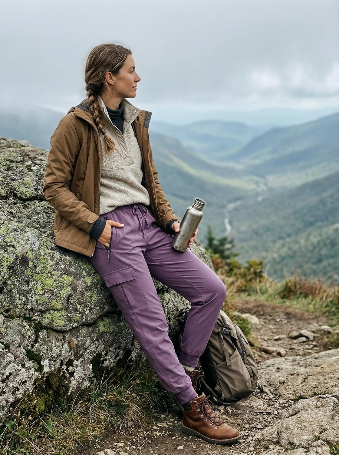 Thumbnail 1 de Libin Damen Cargohose Jogginghose Leichter Trekkinghose – Wasserdicht, schnelltrocknend und flexibel