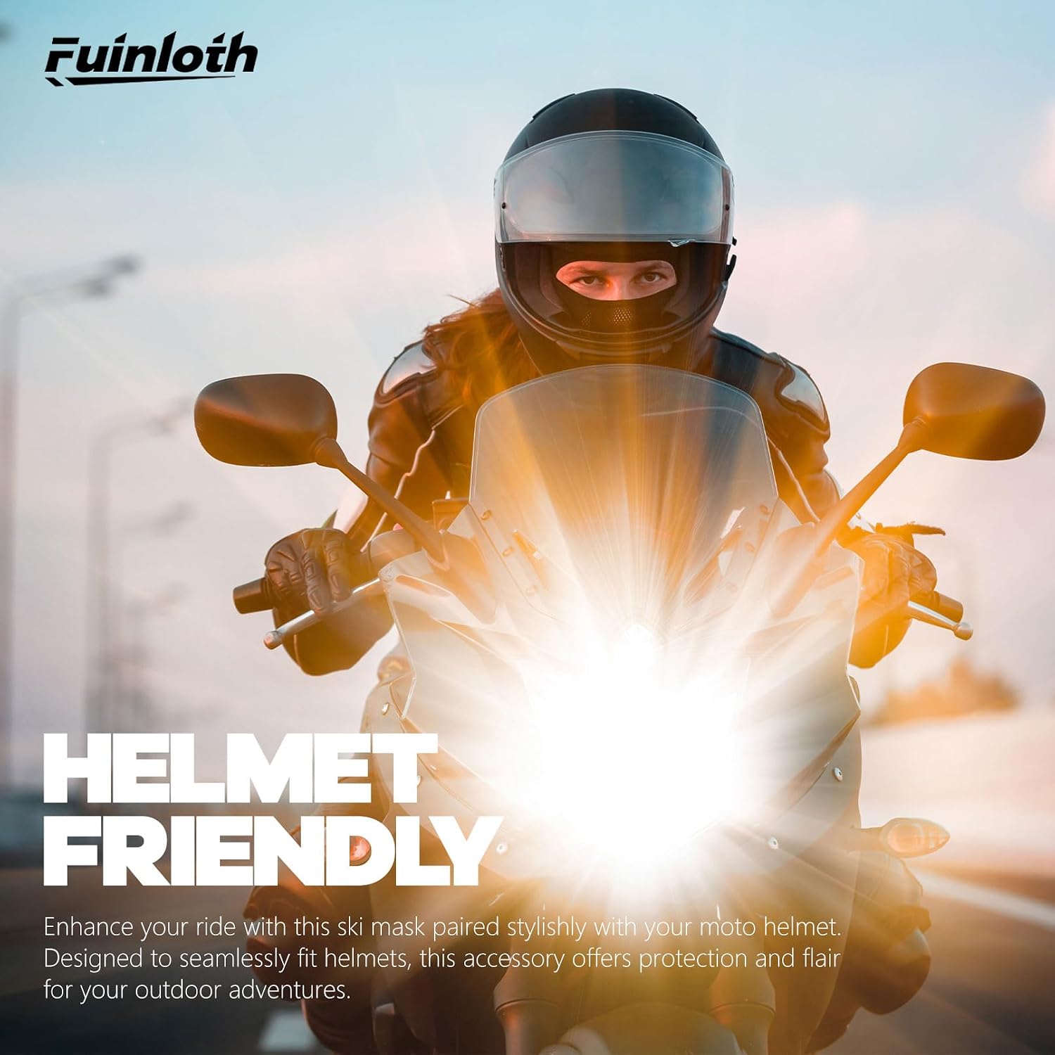 Detalle de Fuinloth FHB Balaclava, Thin Cooling Face Mask with UV Protection