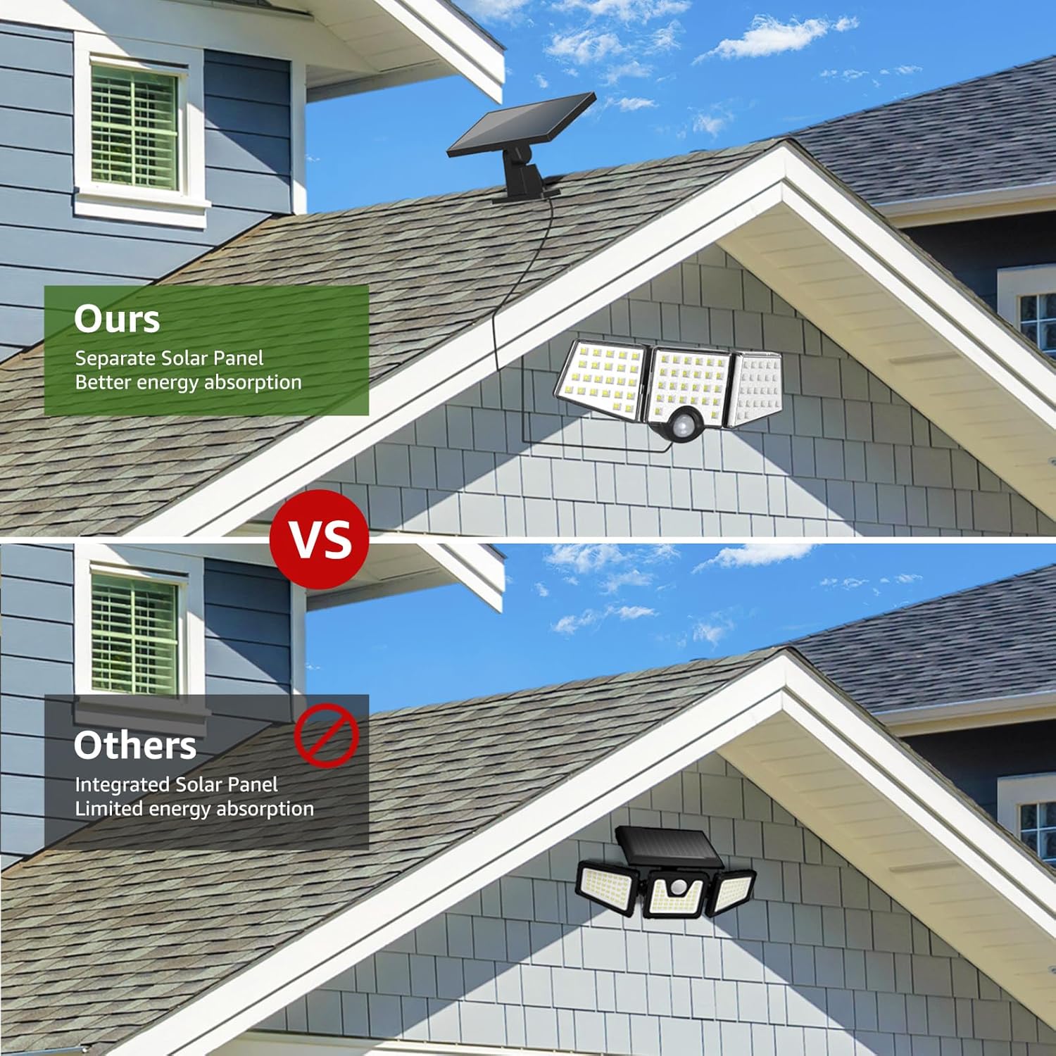 Thumbnail 1 de Lepro Solarlampen für Außen mit Bewegungsmelder (2er-Set) und separatem Solarmodul – IP65