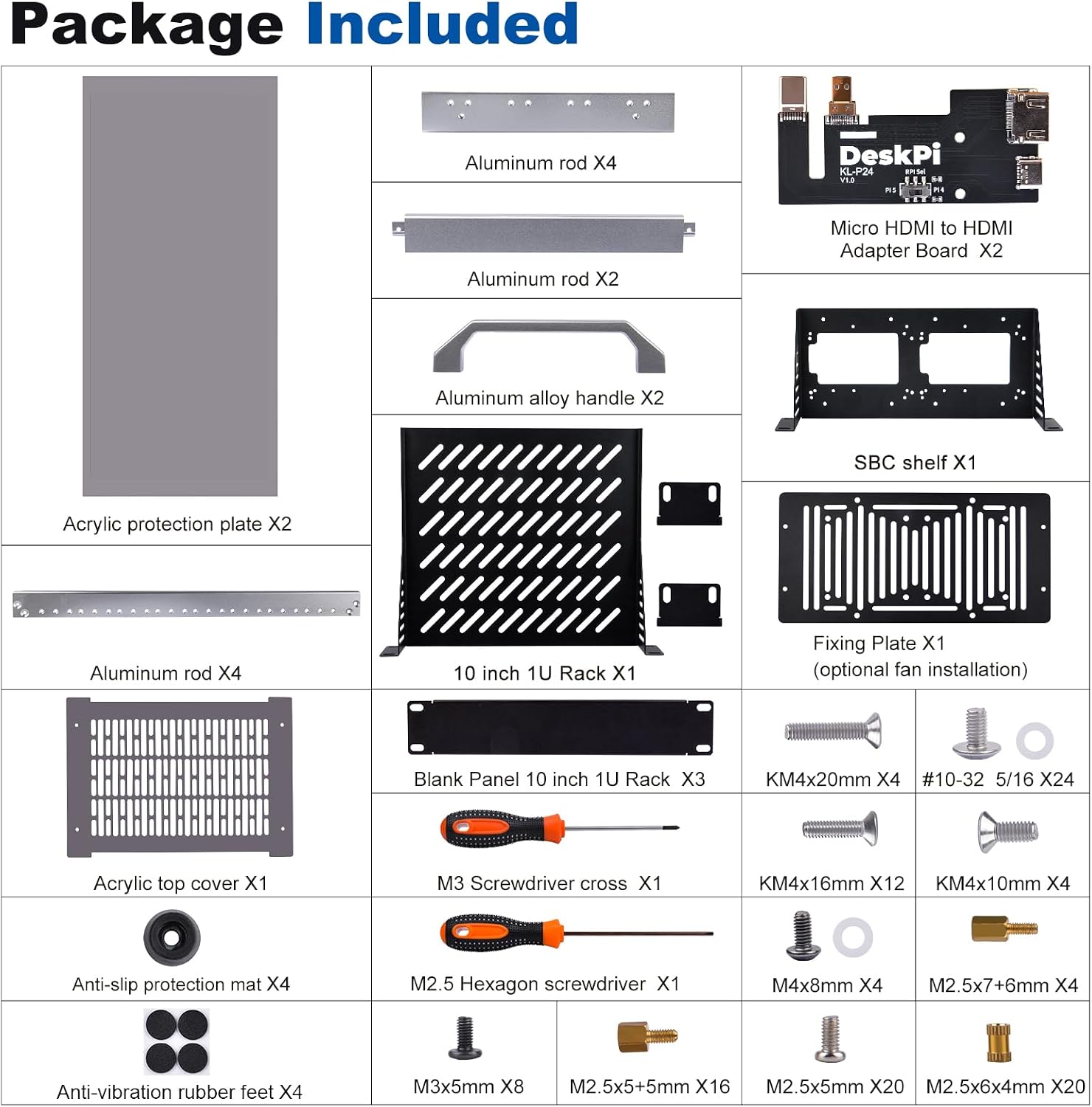 Detalle 2 de GeeekPi RackMate T1 8U 10-Zoll Netzwerkschrank