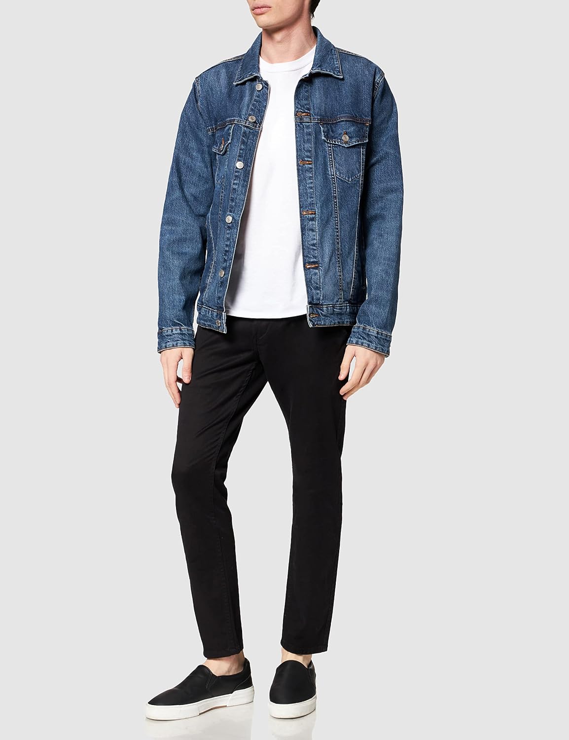 Detalle de Dockers Men's Alpha Original Skinny Trousers in Stretch Twill
