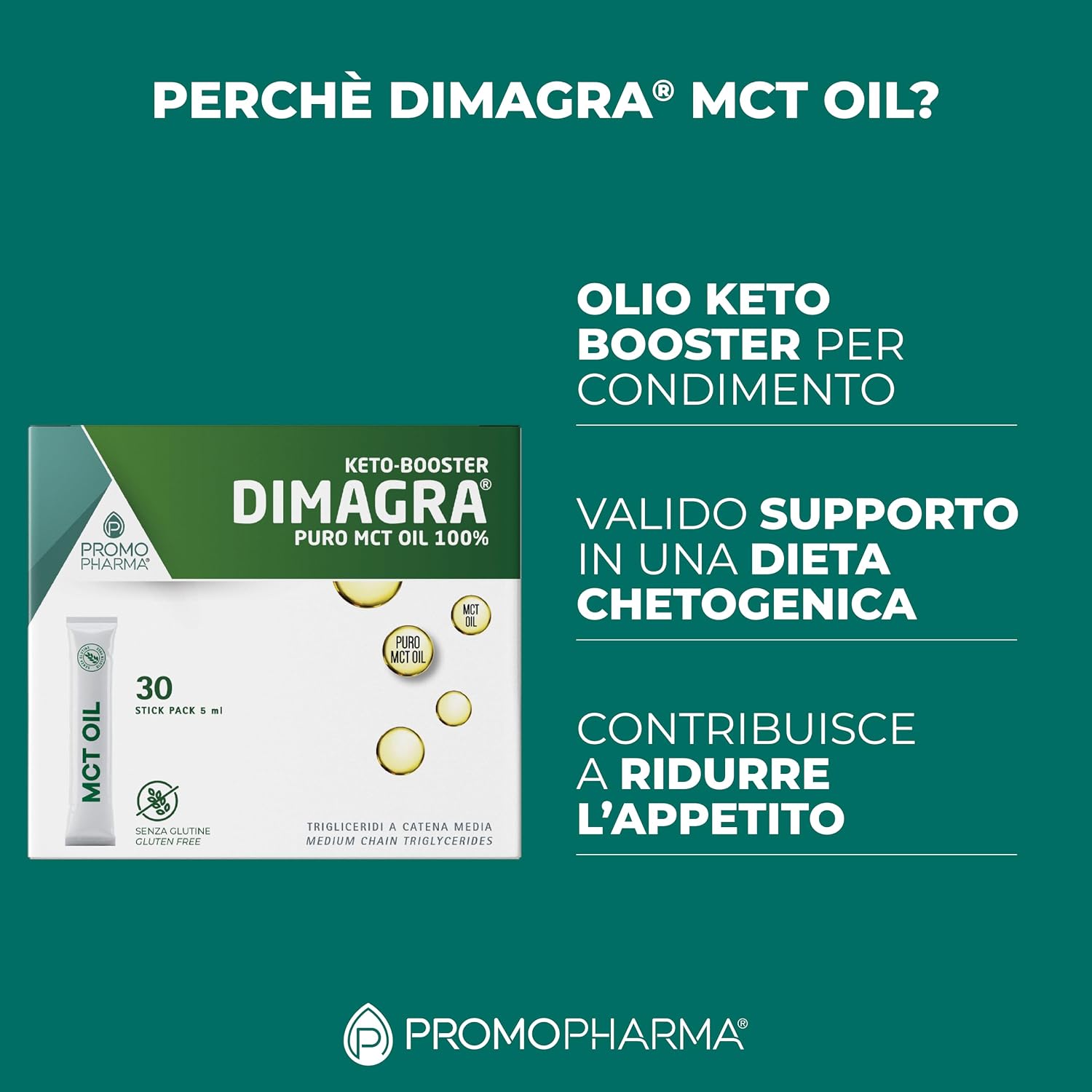 Thumbnail 3 de Dimagra MCT Oil 100% (MCT puri al 100%) in stick da 5 ml per dieta chetogenica