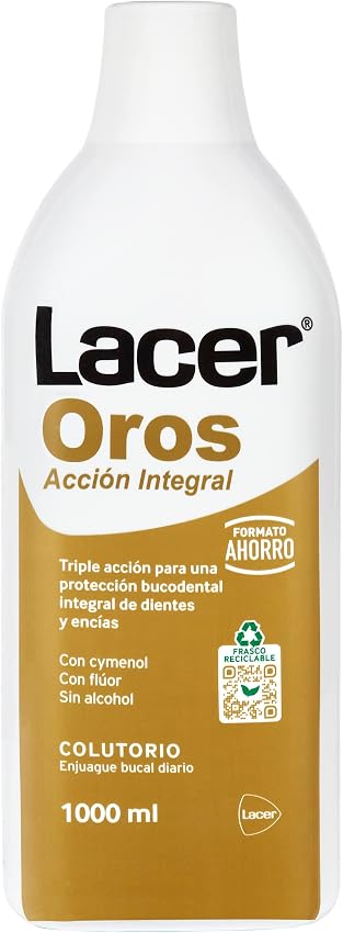 Detalle de LACER OROS Colutorio 1000 ml protección bucodental 🦷