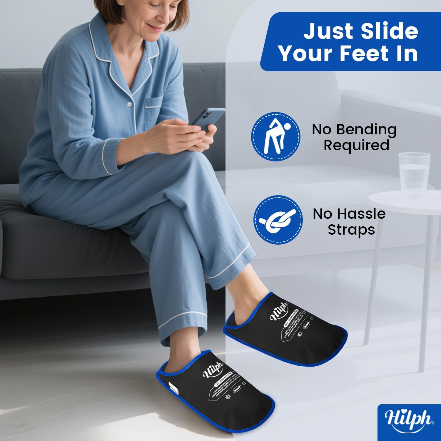 Thumbnail 4 de Hilph Foot Ice Pack Slippers 12.2x5.51