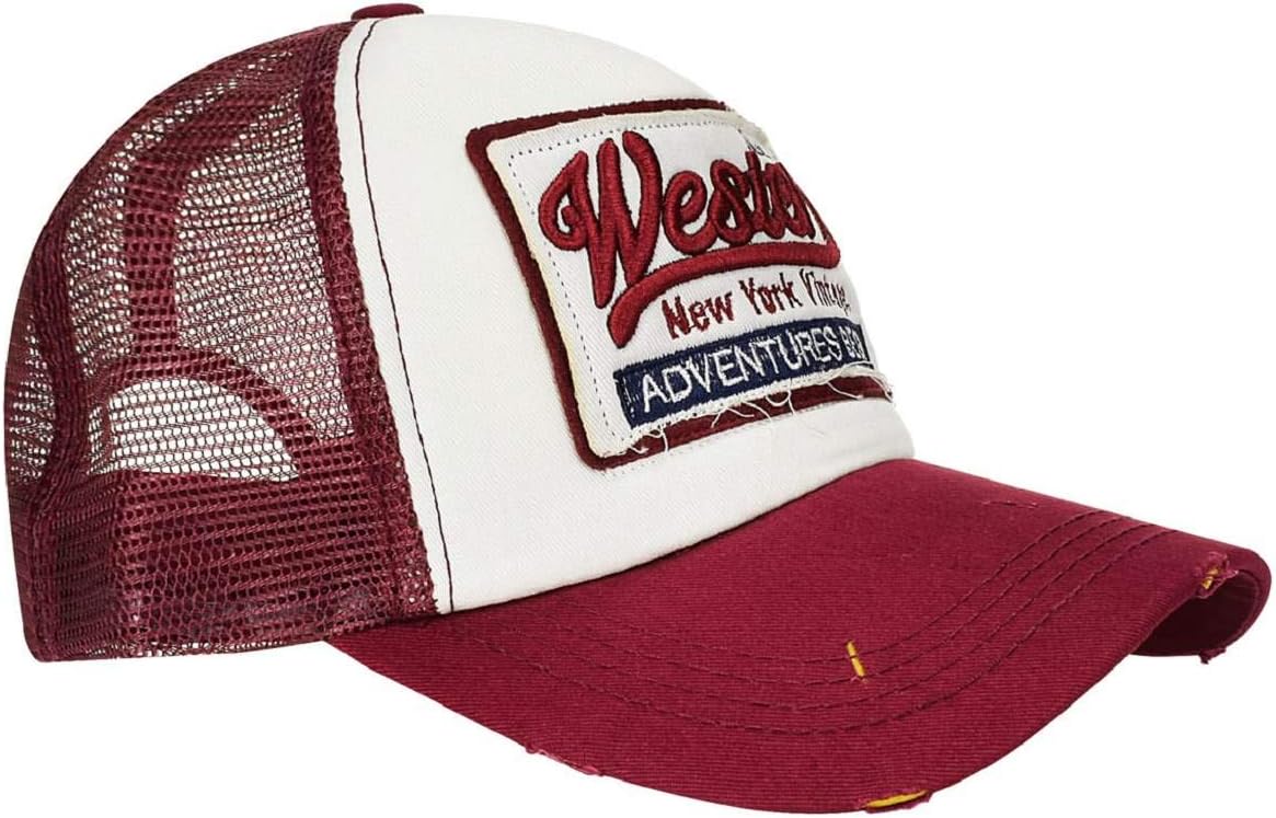 Detalle de heekpek Cappello Uomo Baseball Cappellino con Visiera Estivo Ricamato - Trucker Mesh Vari Colori