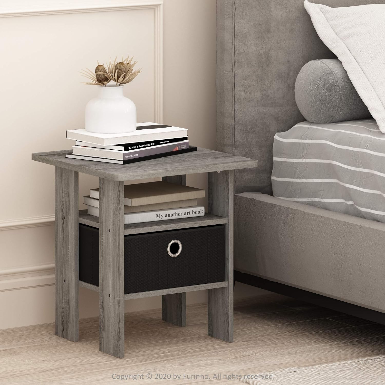 Detalle 2 de Furinno Side Table French Oak