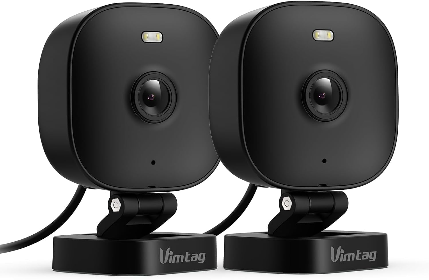 Detalle de VIM TAG 2,5K WLAN-Außenüberwachungskamera mit KI-Bewegungserkennung, 5G/WLAN, 2er-Set