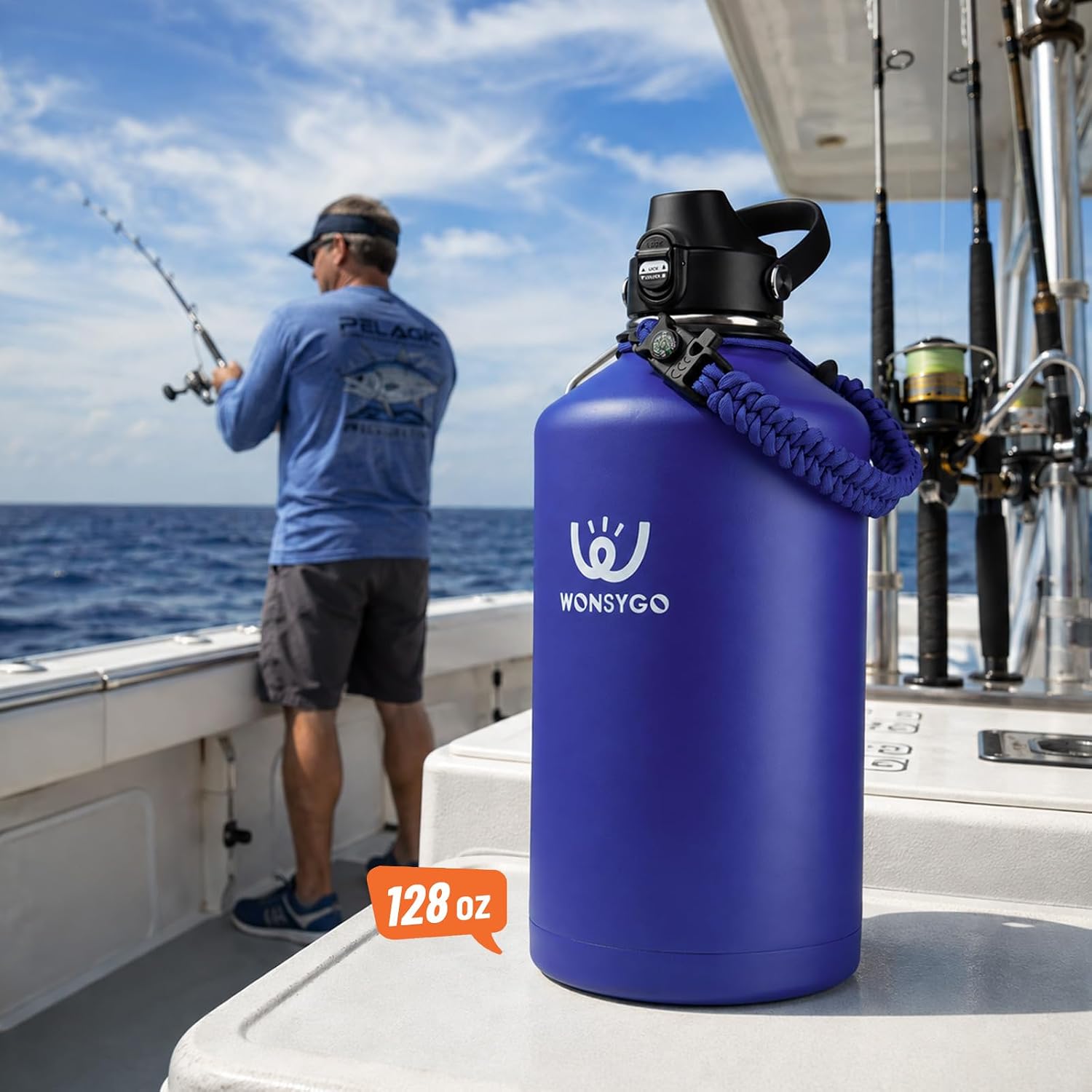Detalle 2 de WONSYGO Insulated Water Bottle 1 Gallon