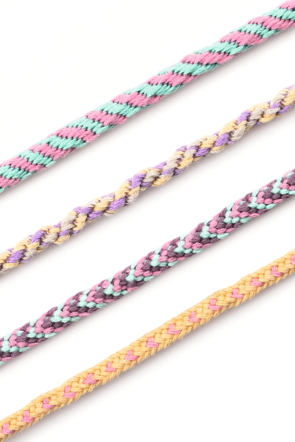Thumbnail 2 de Set Kumihimo Folia 32039 Pastell Rainbow: 16 pezzi per braccialetti con dischi, filato e perline