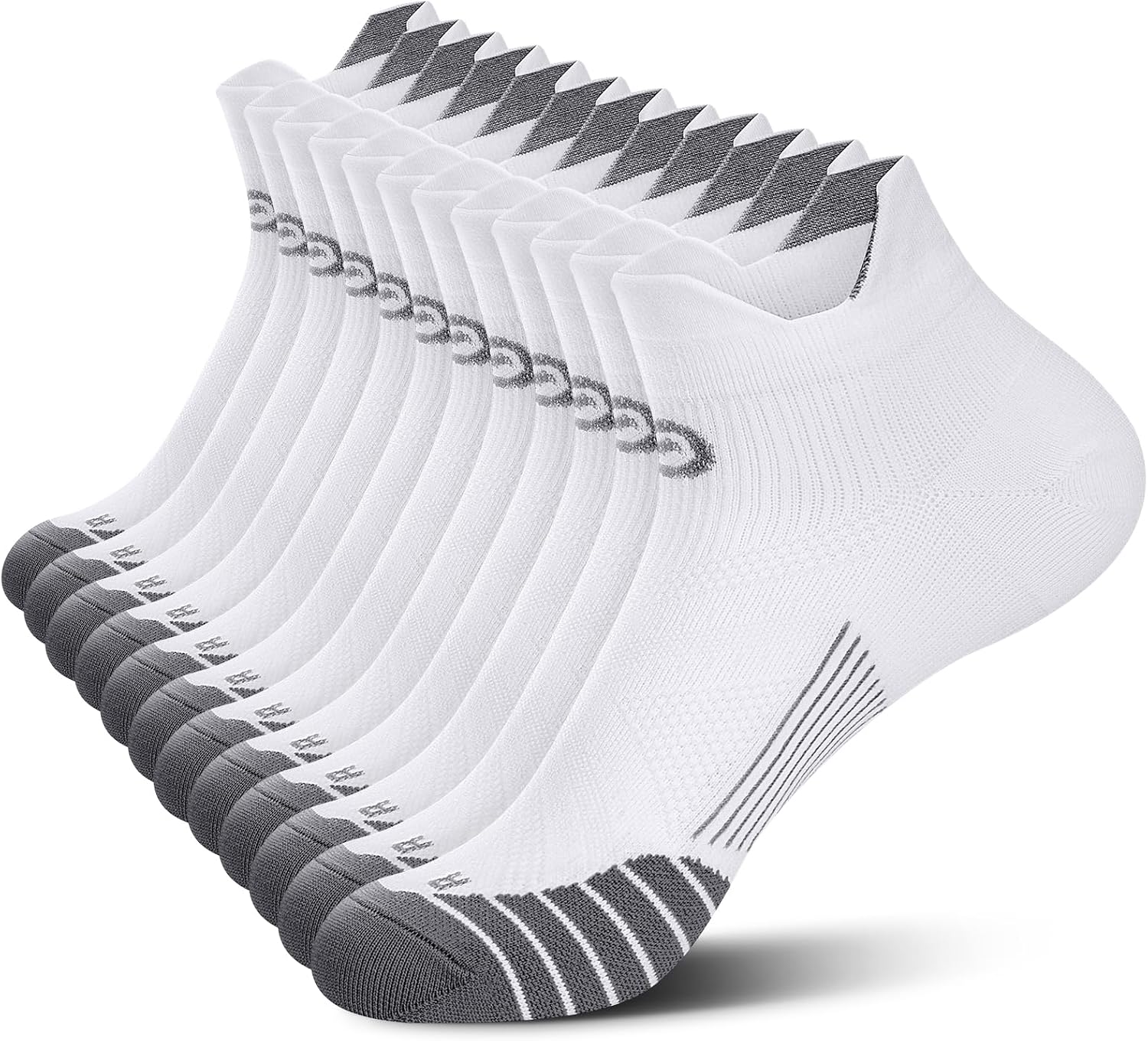Detalle de PAPLUS Compression Socks for Men & Women (2/4/6 Pairs) Ankle Running Socks for Plantar Fasciitis