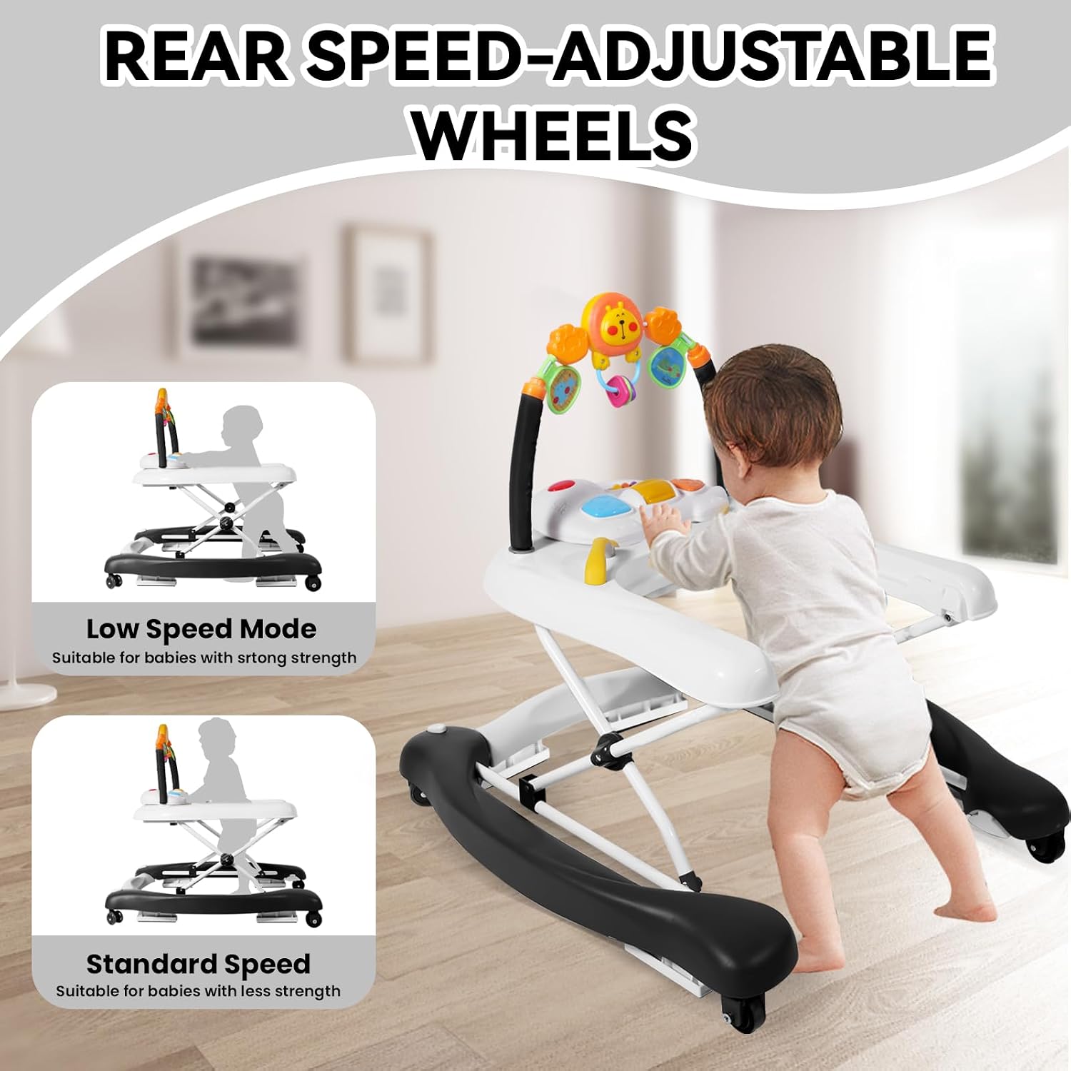 Thumbnail 4 de RefoereBabe 5-in-1 Baby Walker: Versatile Activity Walker for 6-18 Months