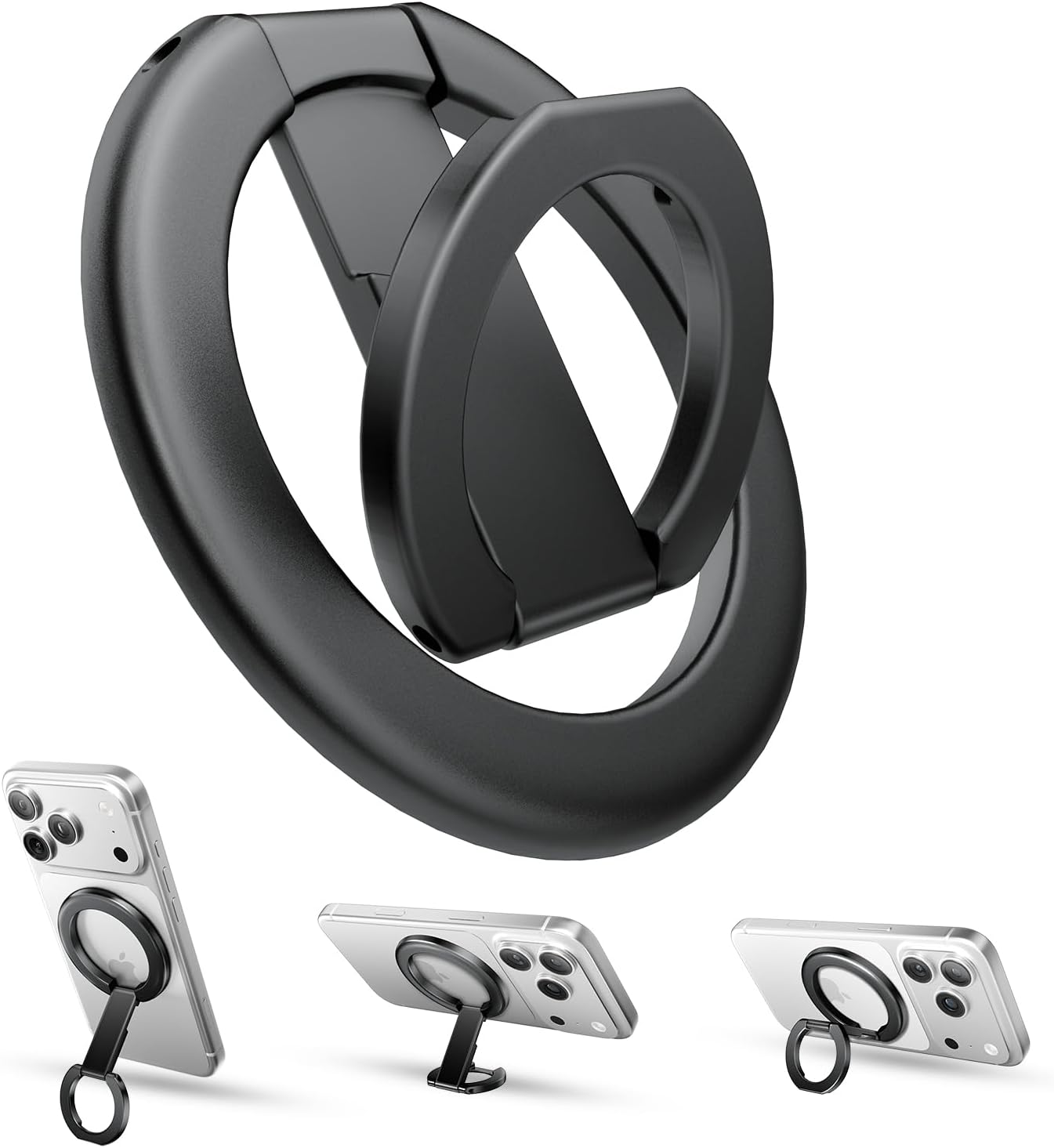 Imagen de Tounee Support Bague magnétique Double Face MagSafe N52 - Compatible iPhone 17/16/15/14 Pro Max (Noir) en OfertitasTOP